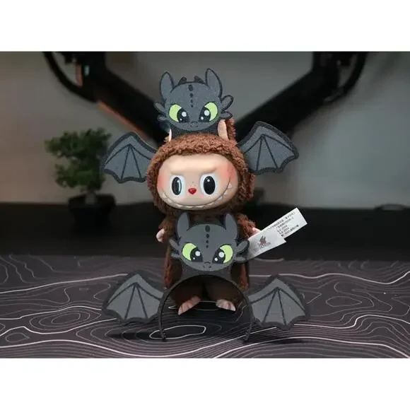 Labubu Toothless Dragon Headband 3D Printed – Doll Accessory - Picture 1 of 4